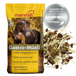 marstall Naturell 15kg 1,37€/kg Premium Müsli wenig Eiweiß & Zucker pelletfrei 